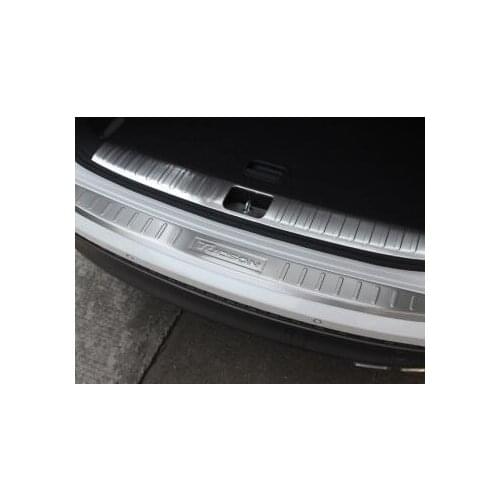 Stainless steel Rear Bumper Car door cover inside and outside door sill rear styling for Hyundai Tucson 2015-2018 Car Styling