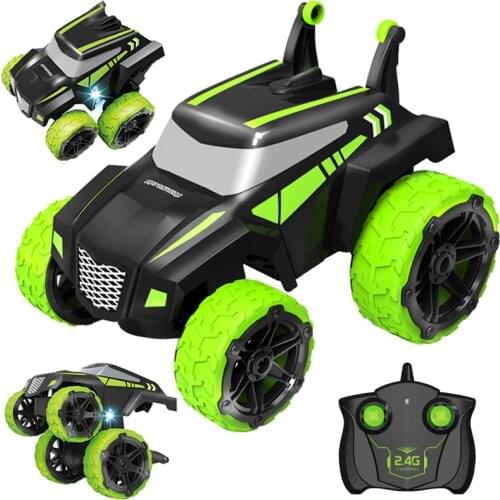 1:18 Electric RC Car 360 Degree Remote Control Toy Cars 2.4G 4WD Off-Road RC Stunt Car With LED Light Radio Vehicles Toy For Kid