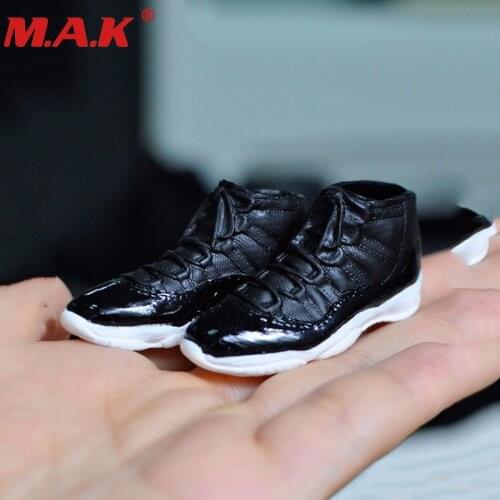 1/6 scale black male man boy sports shoes with shoelace model toys popular S-11 for 12" action figure accessory