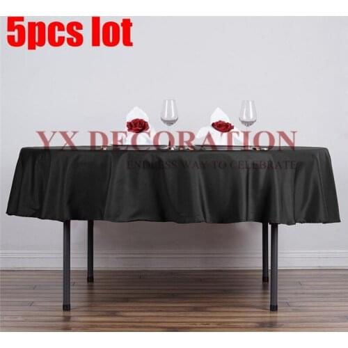 5pcs Lot Round Tablecloth Banquet Event Table Cloth Cover For Wedding Christmas Decoration Decoration