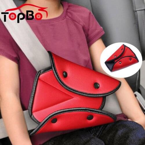 Auto Car Triangle Seat Safety Belt Cover Pad Baby Child Product Seat Belt Adjustment Holder Safety Seat Belt Pad Clips For Kids