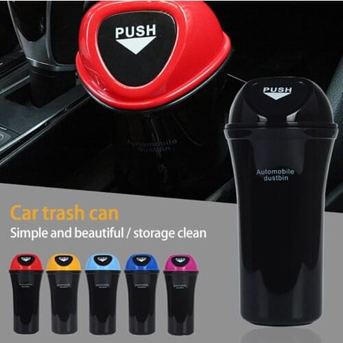 Car Trash Can Mini Garbage Bin Automobiles Storage Bag Auto Door Seat Back Visor Trash Bin Paper Dust Box Auto Accessories