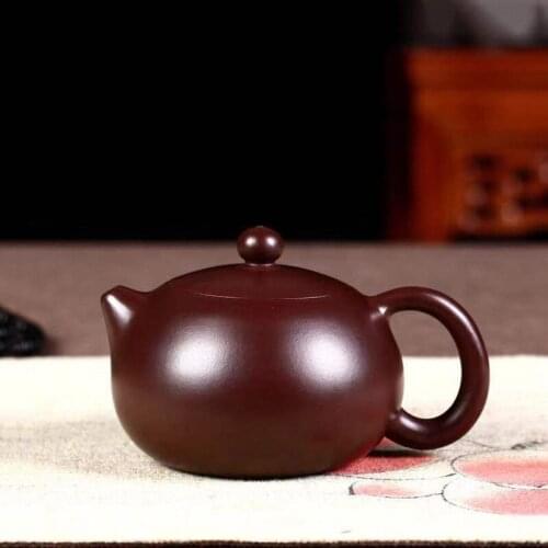 Large capacity 320ml Yixing Purple Clay Tea pot Classic Xishi Teapots beauty kettle Raw ore Handmade Boutique Tea set Drinkware