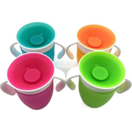 Watertight Baby Learning Cup Children Drinking Cup Baby Anti Choking Cup Cute Water Bottle Straw Bottle Baby Sippy Cup