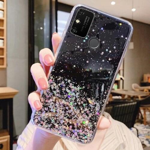 Glitter Soft Case For Huawei Honor 9A 30S 20S 20 30 Pro 20 Lite 8X 8S 8A 7A 7C Pro 9 10 Lite P30 P40 Pro Lite Y5 Y6 Y7 2019 Case