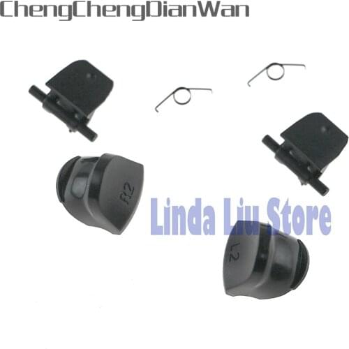 ChengChengDianWan 100sets/lot Replacement New JDS-030 JDM-030 L2 R2 Trigger Button with Springs For PS4 Controller