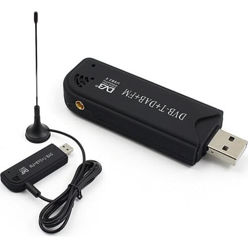 Digital USB TV FM+DAB DVB-T RTL2832U+R820T Support SDR Tuner Receiver Hot Sale