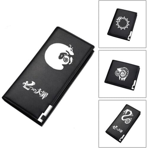 Seven Deadly Sins Meliodas Ban King Tattoo Women Long Purse Cartoon Moeny Bag Cartera Mujer Pu Leather Wallet Men Card Holder
