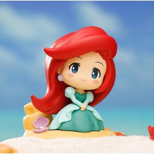 Disney Princess Action Figure Doll Toys Rapunzel Cinderella Merida Mulan Ariel Belle Tiana Action Figure Doll Gifts for Kids