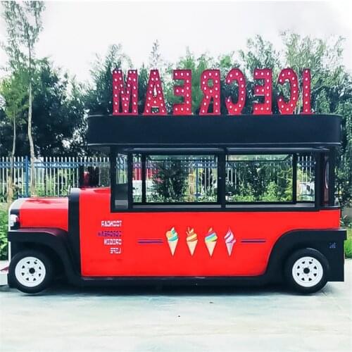 Hot Dog Vening Cart Gelato Mobile Kitchen Restaurant Taco Fast Food Van Food Truck Catering