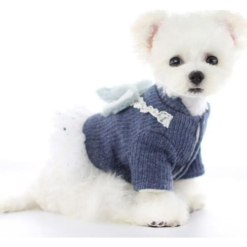 Cashmere Teddy Dog Cloth Four Seasons Cotton Houndstooth Comfortable Outfit Classic Jacket For Pet