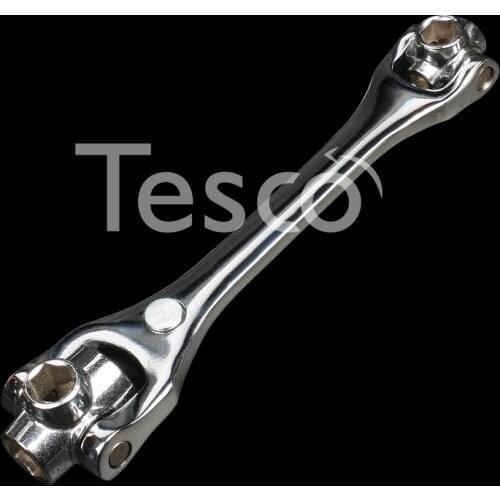 Multifunctional 8-in-1 multi-sleeve wrench universal dog bone eight-in-one multi-head rotating universal hex tool