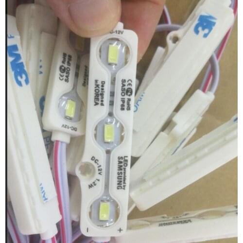 Samsung Chip SMD 5630 3 LED Module Lighting DC12V IP68 Waterproof Superbright Red Blue Green White Led Modules