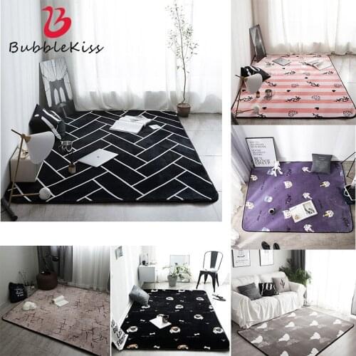 Bubble Kiss Soft Flannel Carpets For Living Room Kid Play Climb Area Rugs Home Floor Door Mat Fashion Hot Polyester Large Mat