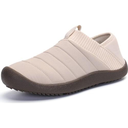 UncleJerry 2021 New Winter Slippers for Women and Men Warm Indoor Shoes Waterproof Home Slippers Non-slip Big size