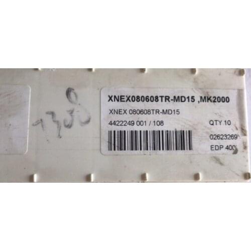 ORIGINAL 10PCS CARBIDE INSERT XNEX080608TR-MD15 MK2000