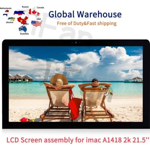 Original Grade A LM215WF3 SD D1 D2 D3 D4 D5 For iMac 21.5" A1418 2K LCD Screen Assembly With Glass Late 2015 2017 EMC 3068