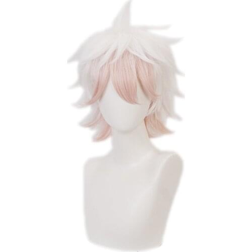 Komaeda Nagito Wig Anime Danganronpa Cosplay Hair Synthetic Hair Heat Resistant Komaeda Nagito Role Play