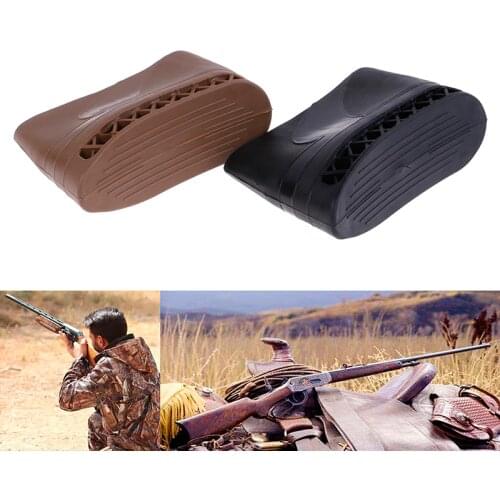 Hunting Rifle Rubber Recoil Pad Tactical Slip-On Buttstock Extension Protector Rubber Gun Butt Accessories 2 Colors