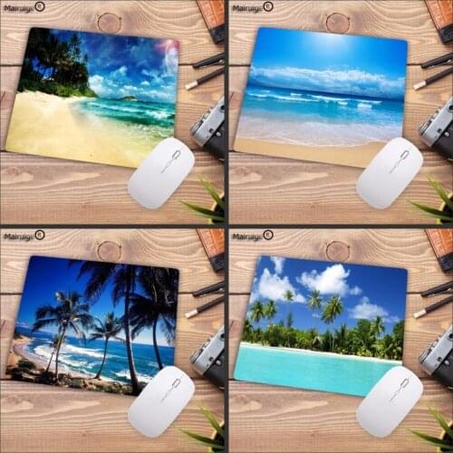 Mairuige 18x22cm Print NO Locking Edge Rubber Mousepads for Beach Mice Mat DIY Design Pattern Computer Gaming Speed Mouse Pad
