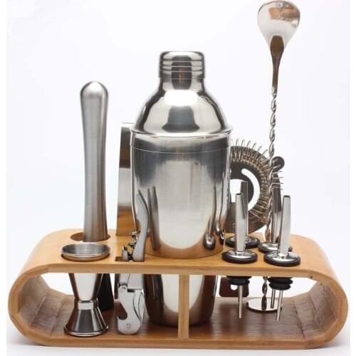 550 ml/750ml Stainless Steel Cocktail Shaker Bar Set Wine Martini Drinking Mixer Boston Style Shaker For For Party Bar Tool