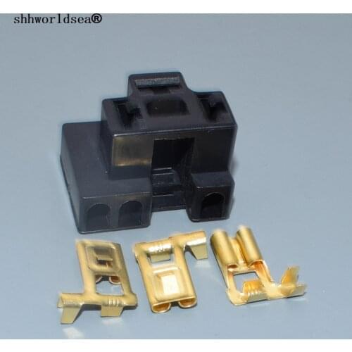 Shhworldsea H4 9003 Car Truck Female Heat Resistance Headlight Connector Socket Adapter Plug
