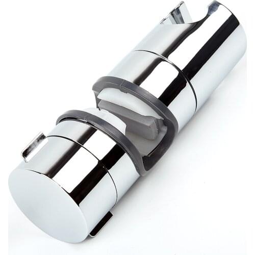 Replacement Chrome Shower Head Rail Slider Holder Universal Adjustable Bracket ABS Affordable Durable