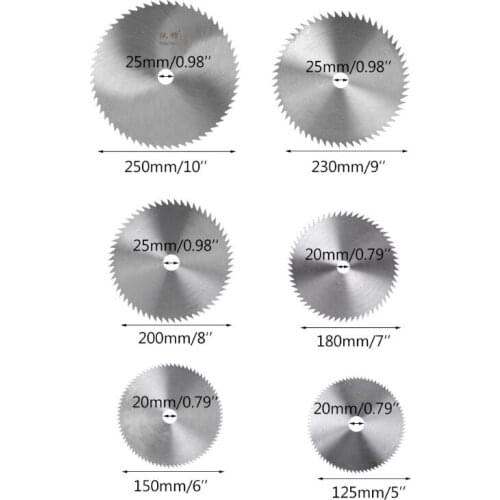 5"6"7"8"9"10 Inch Ultra Thin Steel Circular Saw Blade Bore Diameter 20mm 25mm Wheel Cutting Disc For Woodworking Rotary Tool