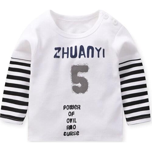 ZWF1296 Spring Childrens Clothing Printed Cartoon Animal Clothes 3-10T Baby Boys Dinosaur Sweatshirt Long Sleeved Clothes Tops