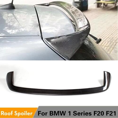 Carbon Fiber Rear Roof Spoiler Window Wing Lip For BMW 1 Series F20 F21 116i 118i 120i 135i M135i 2012 - 2020 FRP Unpainted