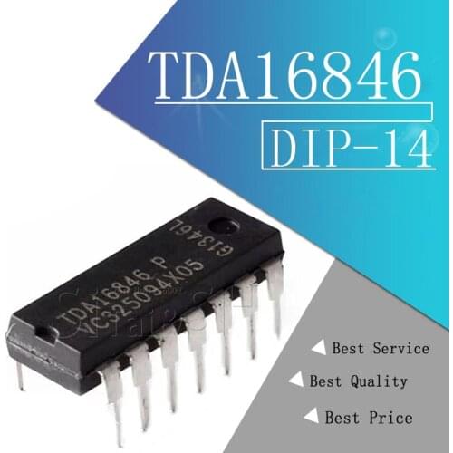 10pcs/lot TDA16846-2 P TDA16846P TDA16846 switching supply chip DIP14