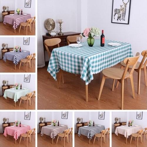 11 Colours Checked Plaid Pattern Table Cloth Square Table Cover Polyester Table Linen For Dinner Decoration Party Hotel Show