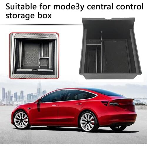 2021 Multifunction Container Tool Bags Organizer Trunk Box Center Console Tray Silicone Liner Mats for Tesla Model