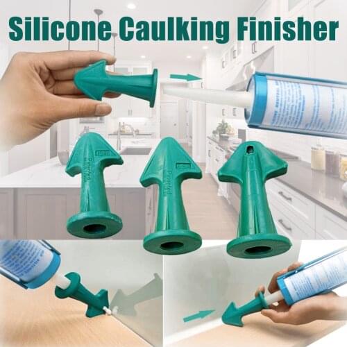 3 In 1Silicone Remover Caulk Finisher Sealant Smooth Scraper Grout Kit Tools Glue Nozzle Cleaning Tile Dirt Tool