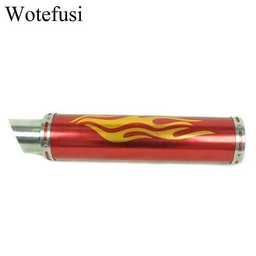Wotefusi Motorcycle 4 Stroke Modified Exhaust Pipe Compatible For SUZUKI For HONDA For YAMAHA For KAWASAKI [P499]