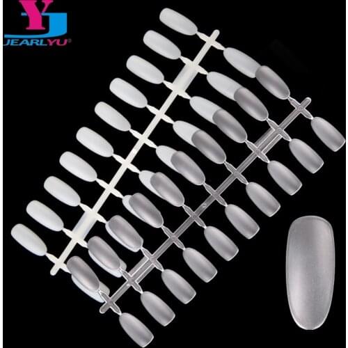 5 pcs Fake Nails Nature Transparent UV Gel Polish Display Acrylic False Nail Tips Sticker Decoration Practice Color Deco Tools