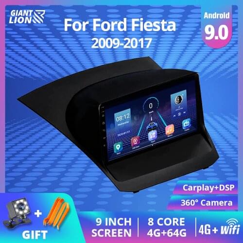 2DIN Android Car Radio For Ford Fiesta 2009-2017 Car Multimedia Video Player Stereo Navigation GPS Car Bluetooth 2din DVD Player