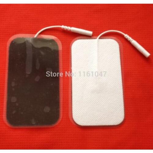 Freeshipping 20pcs/lot good quality 9*5cm Electrode Pads for Tens Acupuncture,Slimming massager , Digital Therapy Machine