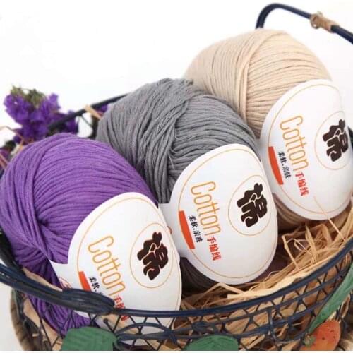 50g Baby COTTON Knitted 10PLY soft Craft Wool Babycare Crochet Colorful Knitting Sweater wholesale Yarn Lots NEW Natural
