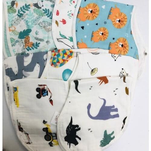 Ins 4layers baby gauze bib shoulder pad regurgitate milk towel for 0-5years baby thickening