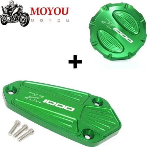For KAWASAKI Z1000 Z1000R 2011-2019 2020 Motorcycle Accessories Front & Rear brake Fluid Cylinder Master Reservoir Cover Cap