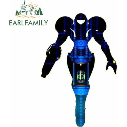EARLFAMILY 13cm x 9cm For Samus and Metroid Retro Car Sticker Windshield Trunk Decal Waterproof Sunscreen Car Door Protector