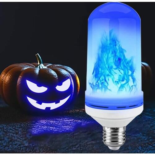 Flame effect decorative bulb E26/E27 LED dynamic flame light Creative corn bulb Flame simulation effect Decorative Night light