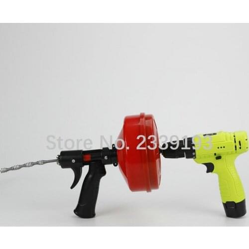 Toilet dredge sewer dredge artifact home hand-cranked pipe machine water plugging tool channel