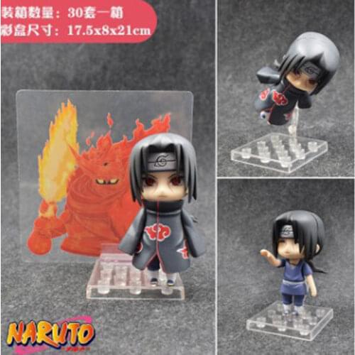 Anime Naruto Figure Itachi Uchiha GSC 820# Clay Doll Q Version Model Toys For Children Collectible Birthday Gift Box Packing Toy
