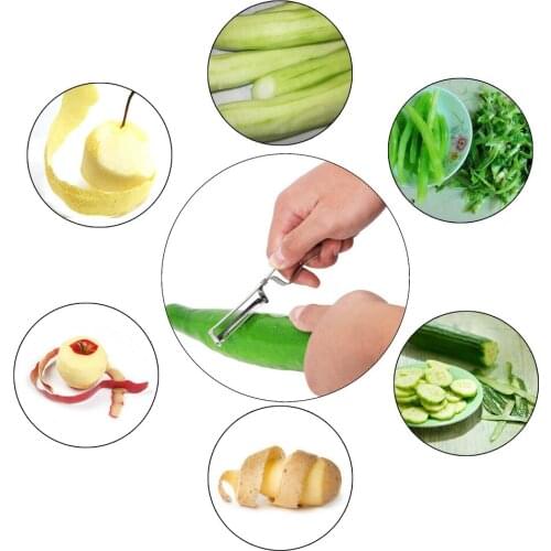 HOOMIN Vegetable Peeler KnifeRazor Sharp Cutter Multifunction Zester Slicer Peeler Stainless Steel Kitchen Tool