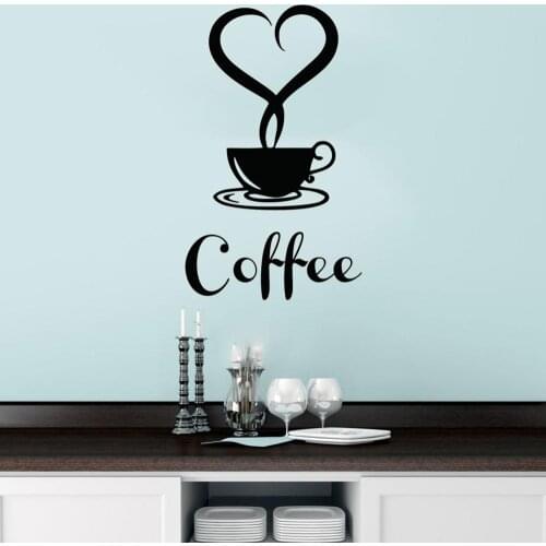 Coffee Wall Decals Buy Coffee shop Restaurant Wall Decor Decals Home Decorations Vinyl Wall Stikcers Removable DK-165