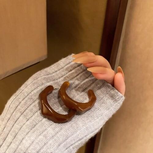 Summer new style personality creative irregular C-shaped earrings luxury fashion prom party earrings for women holiday gifts