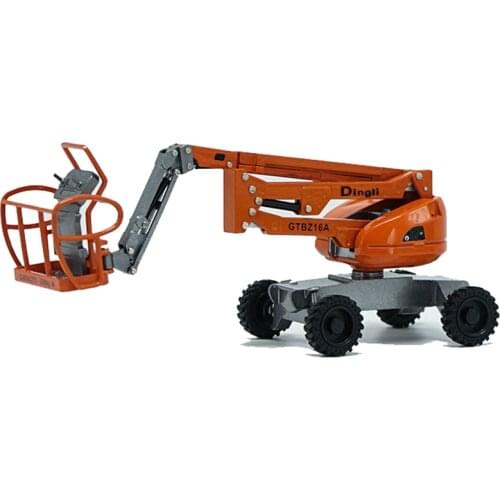 1/40 Heavy simulation Mechanical car type aerial work platform Balance car model alloy engineering toy vehicle Kids collection