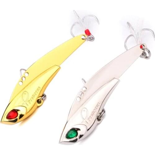 1pcs Model Metal VIB Lures 11g/16g/23g Vibratory Spoon Baits Fish Bait Bass Artificial Cicada Lure vib Bait For Fishing